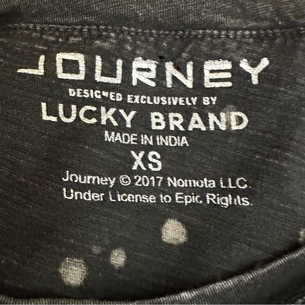 Lucky Brand Journey Distressed Graphic Tee Size XS - Picture 13 of 13